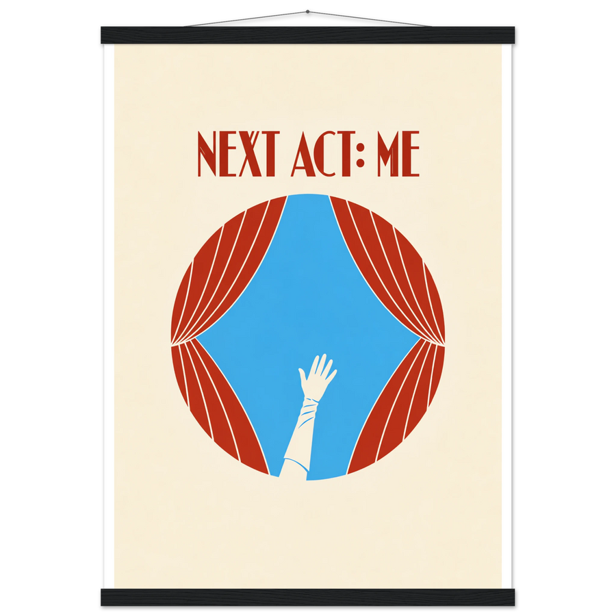 NEXT ACT: ME, magnetic hanger, black wall hanger