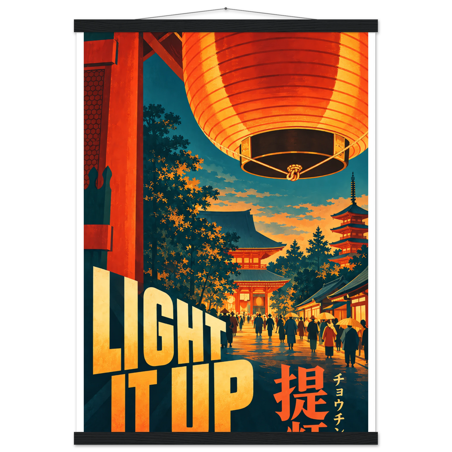 LIGHT IT UP, magnetic hanger, black wall hanger
