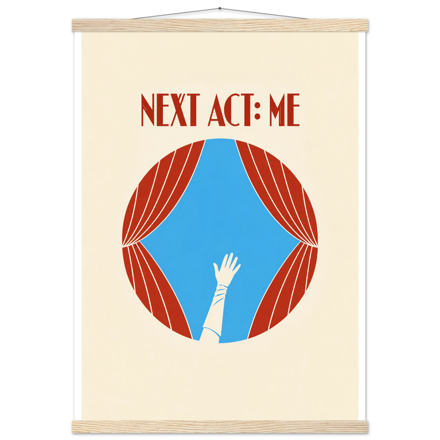 NEXT ACT: ME, magnetic hanger, natural wood wall hanger