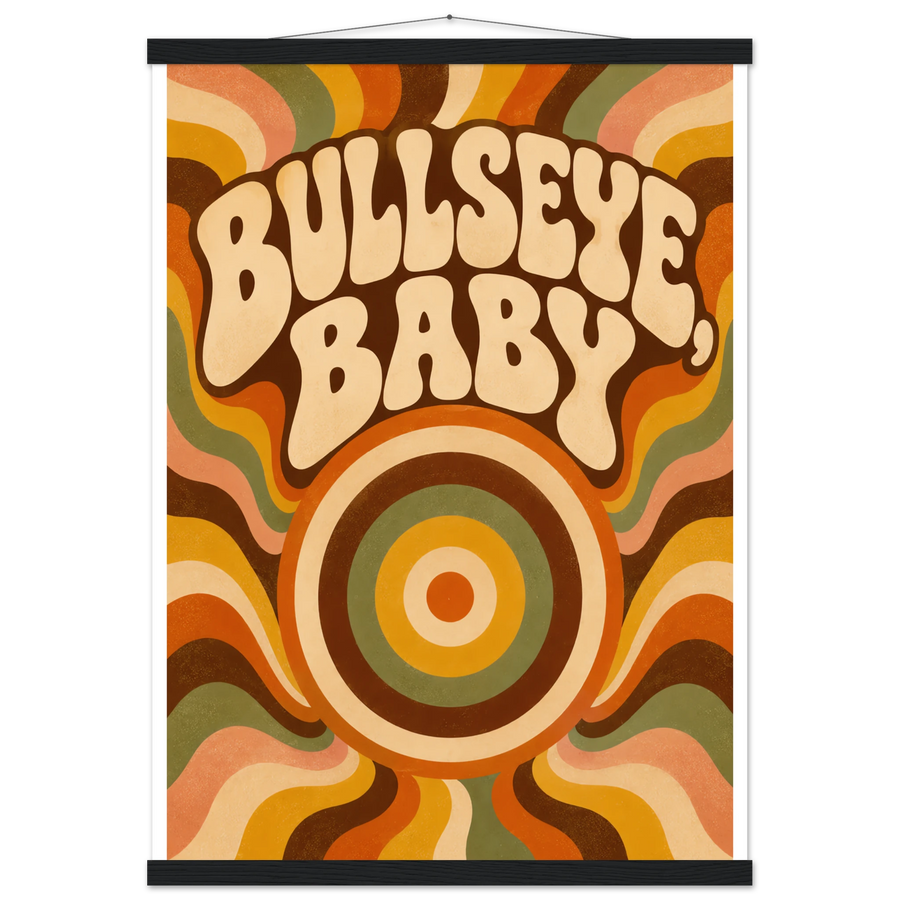 BULLSEYE, BABY, magnetic hanger, black wall hanger
