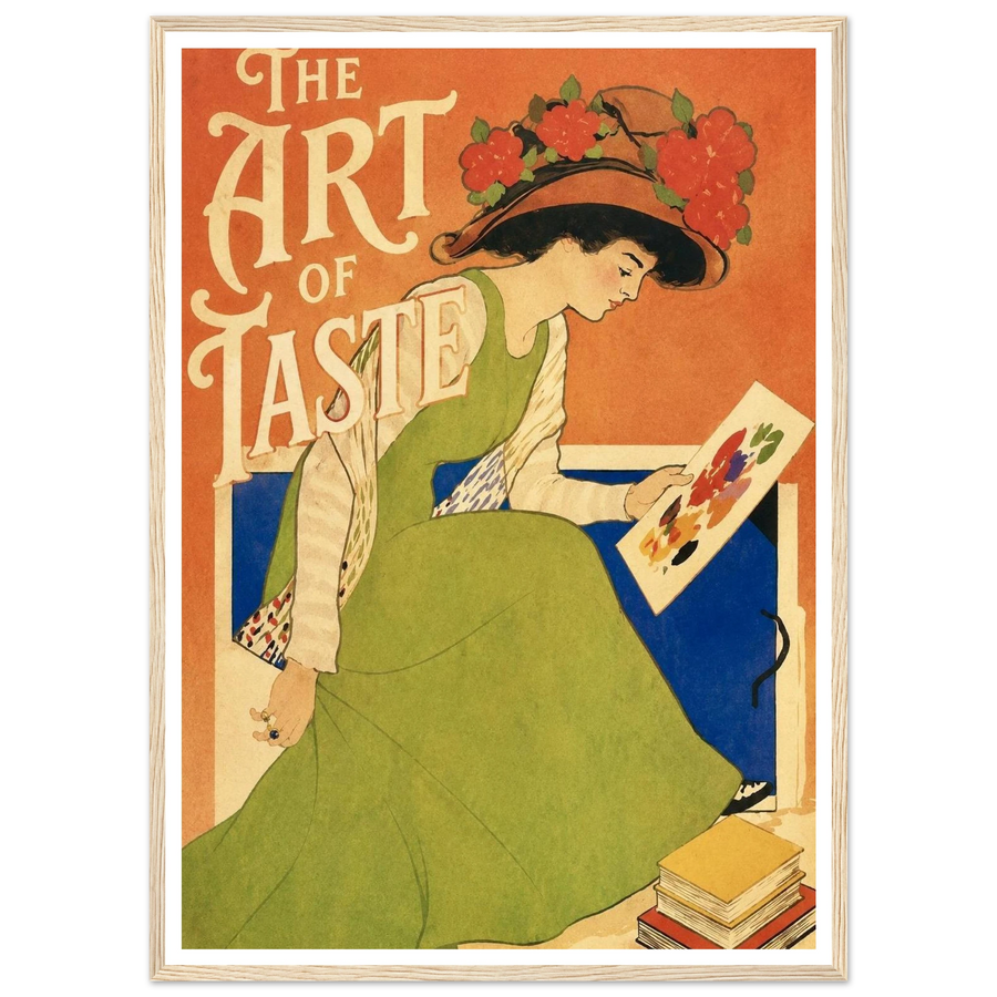 THE ART OF TASTE, wooden frame, wood frame