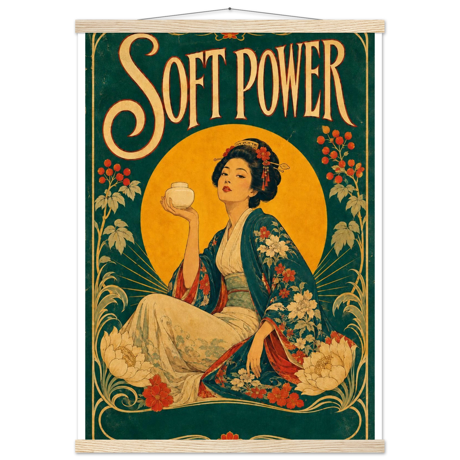 SOFT POWER, magnetic hanger, natural wood wall hanger