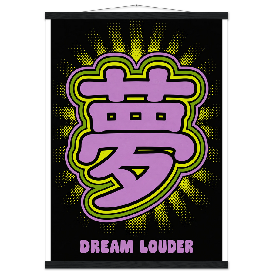 DREAM LOUDER, magnetic hanger, black wall hanger