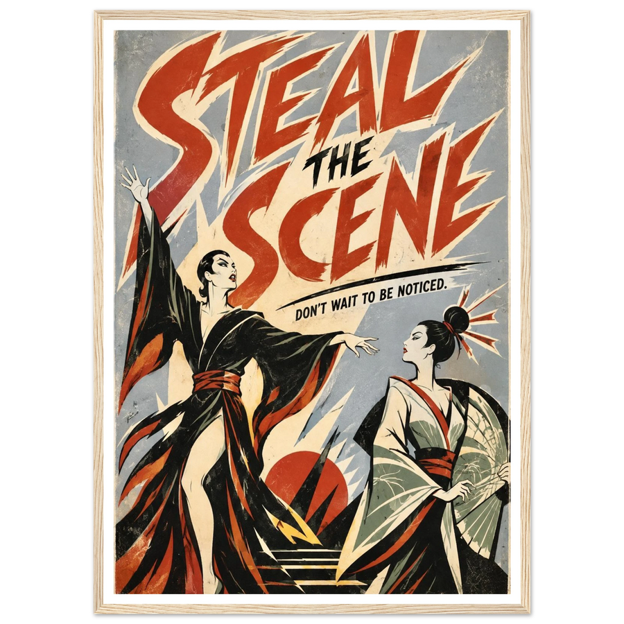 STEAL THE SCENE, wooden frame, wood frame