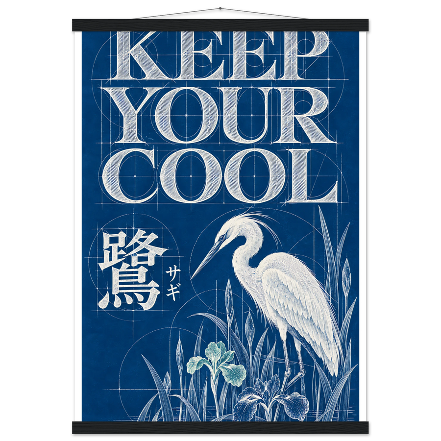 KEEP YOUR COOL, magnetic hanger, black wall hanger