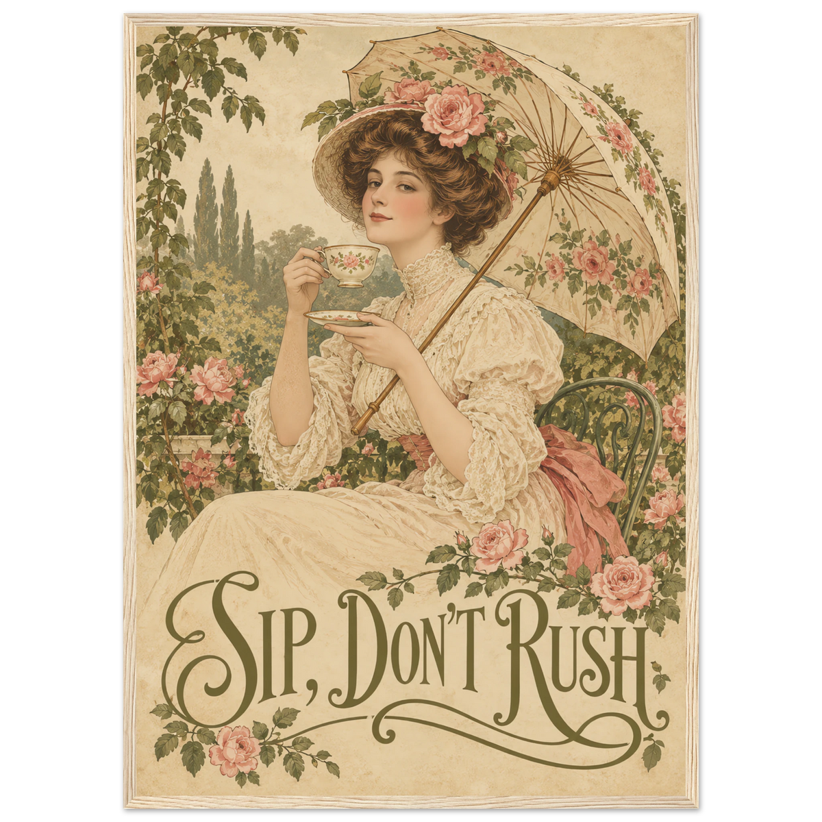SIP, DON'T RUSH art print, image 1