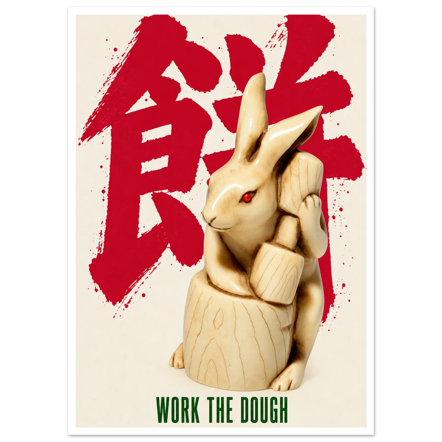 WORK THE DOUGH, print only