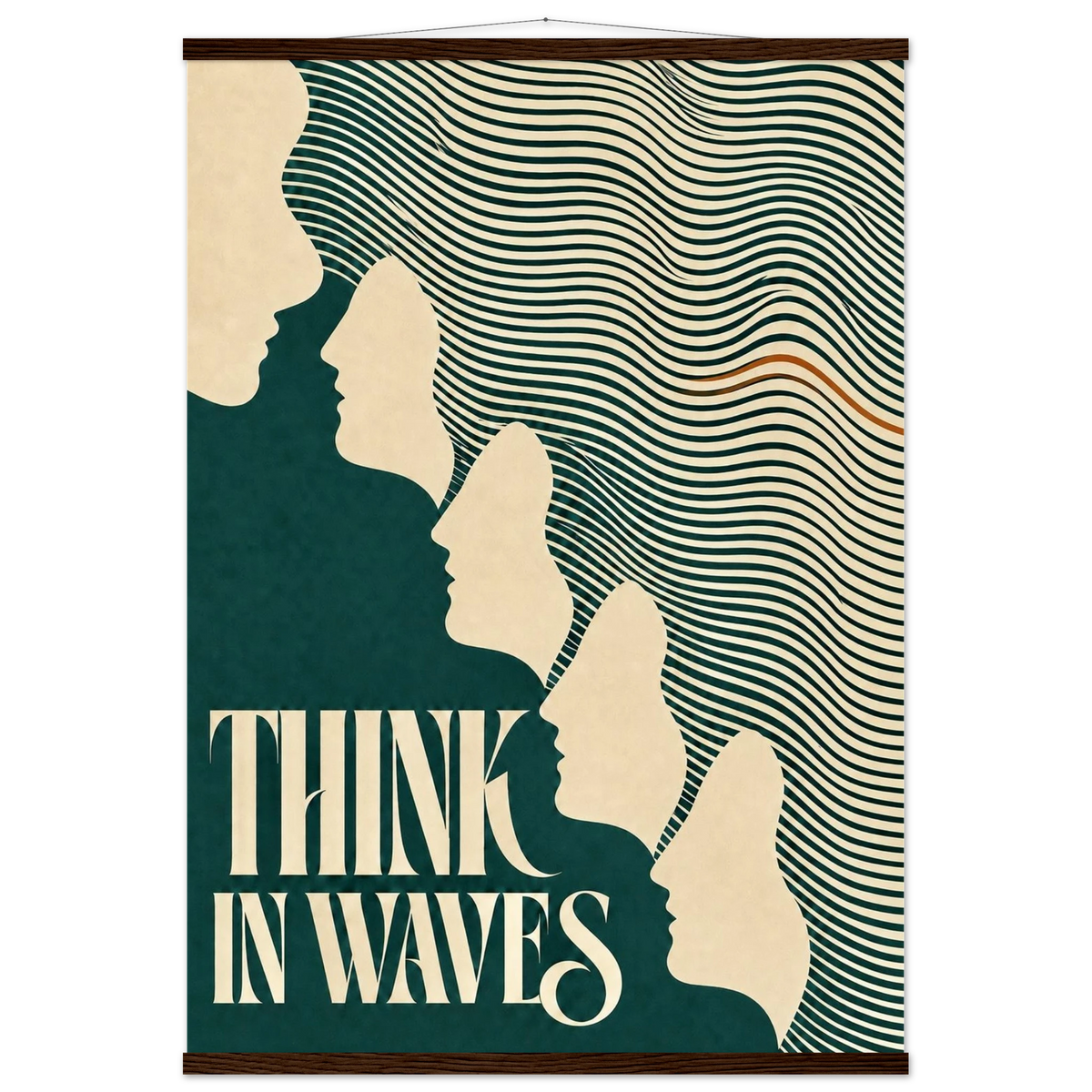 THINK IN WAVES art print, image 3