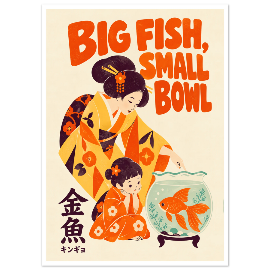 BIG FISH, SMALL BOWL, print only