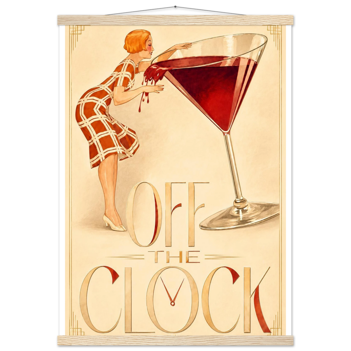 OFF THE CLOCK art print, image 1