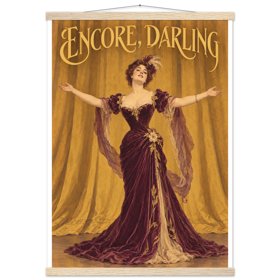 ENCORE, DARLING, magnetic hanger, natural wood wall hanger