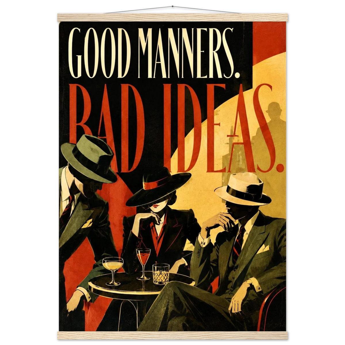 GOOD MANNERS BAD IDEAS art print, image 3