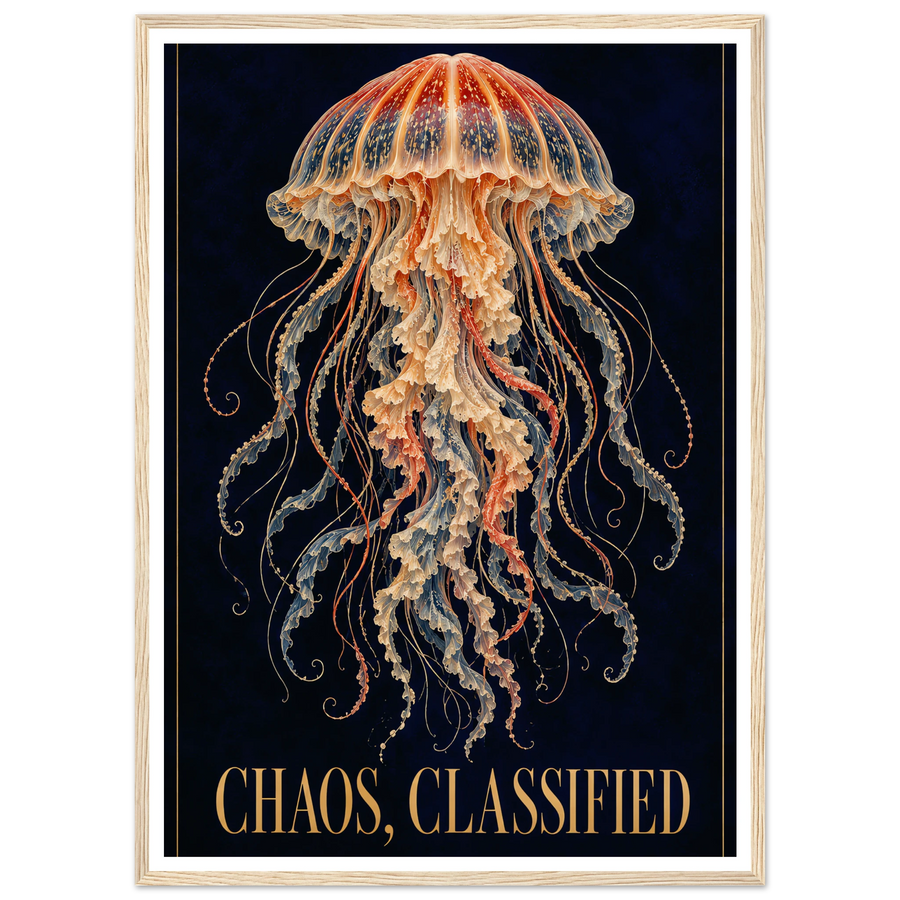 CHAOS, CLASSIFIED, wooden frame, wood frame