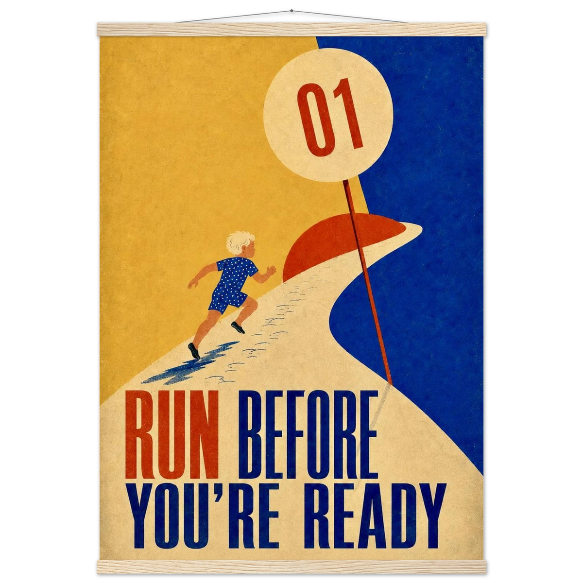 RUN BEFORE YOU'RE READY art print, image 4