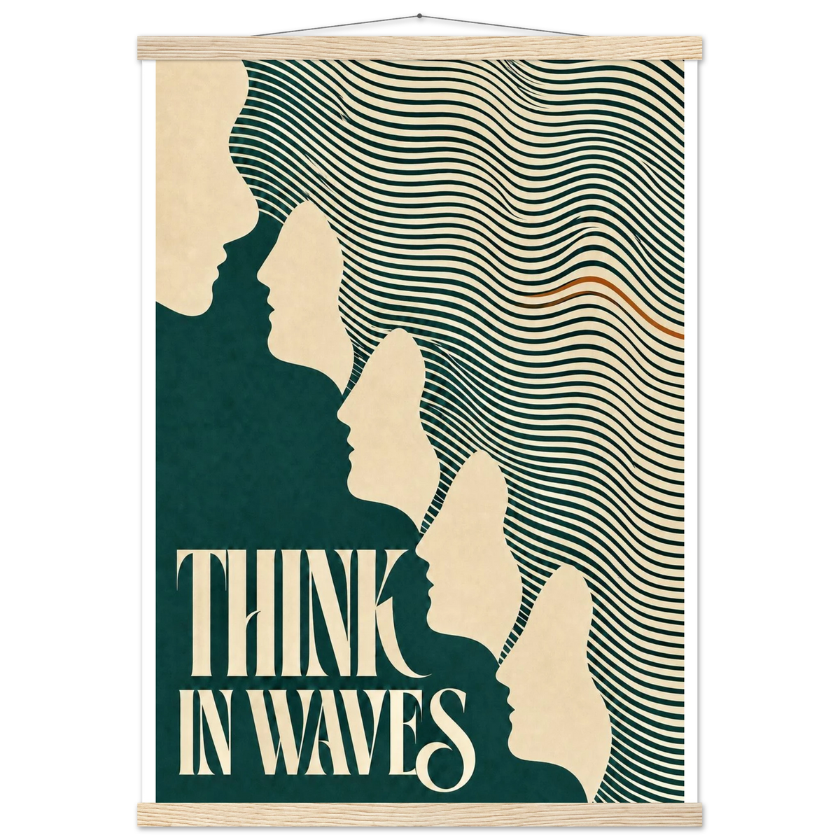 THINK IN WAVES art print, image 1
