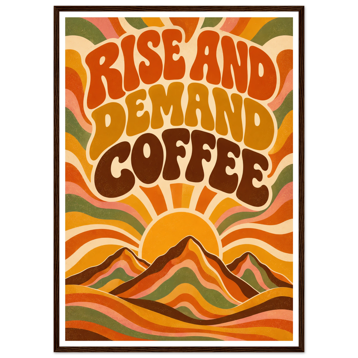 RISE AND DEMAND COFFEE art print, image 1