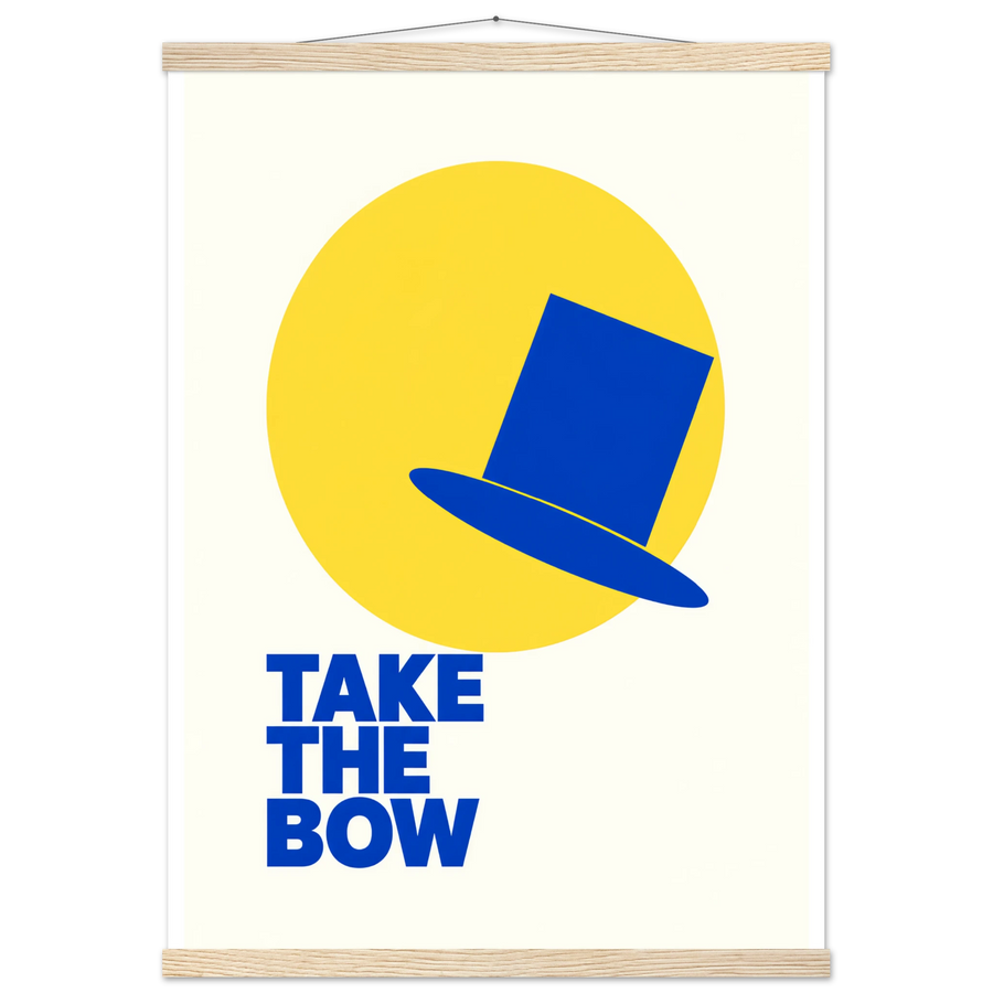 TAKE THE BOW, magnetic hanger, natural wood wall hanger