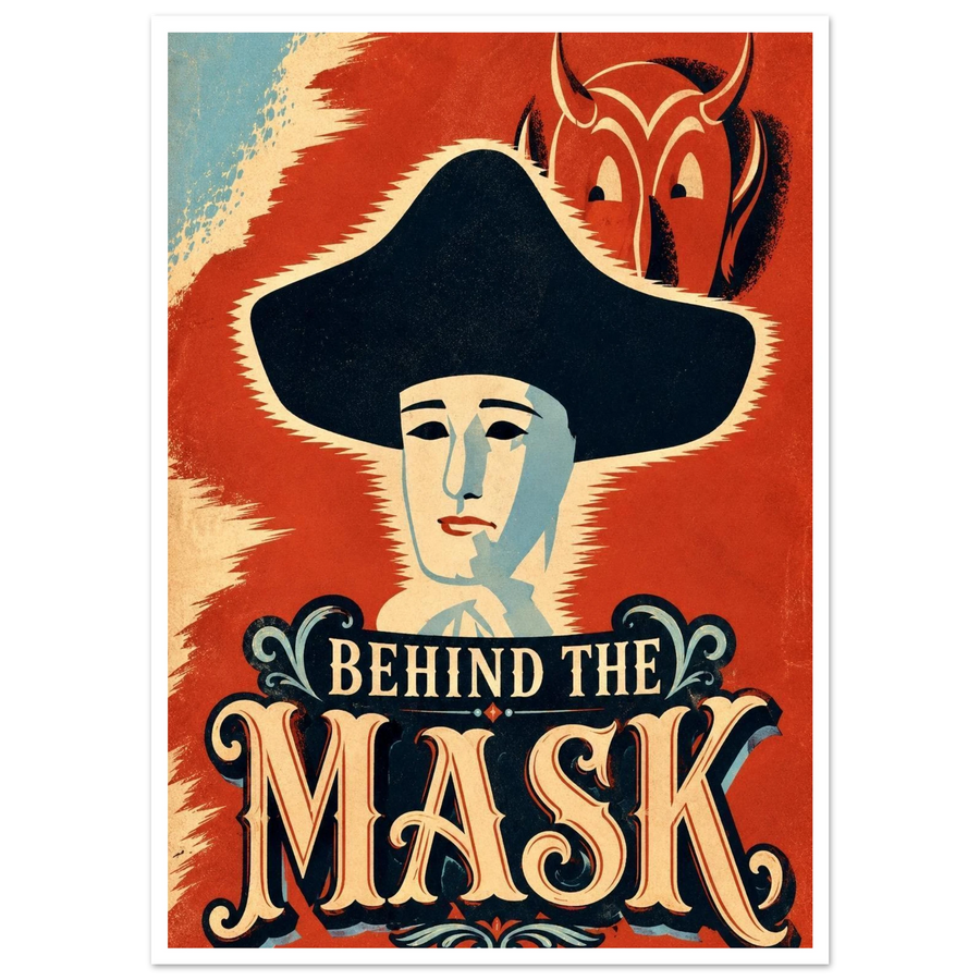 BEHIND THE MASK, print only