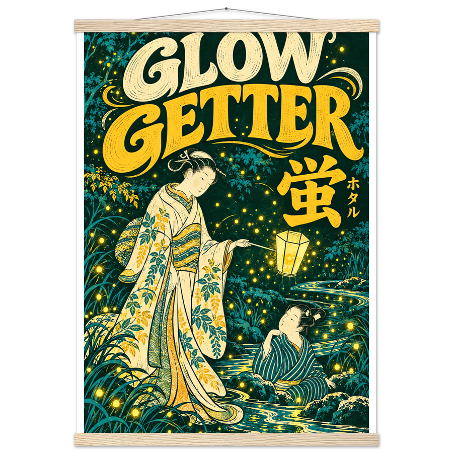 GLOW GETTER, magnetic hanger, natural wood wall hanger