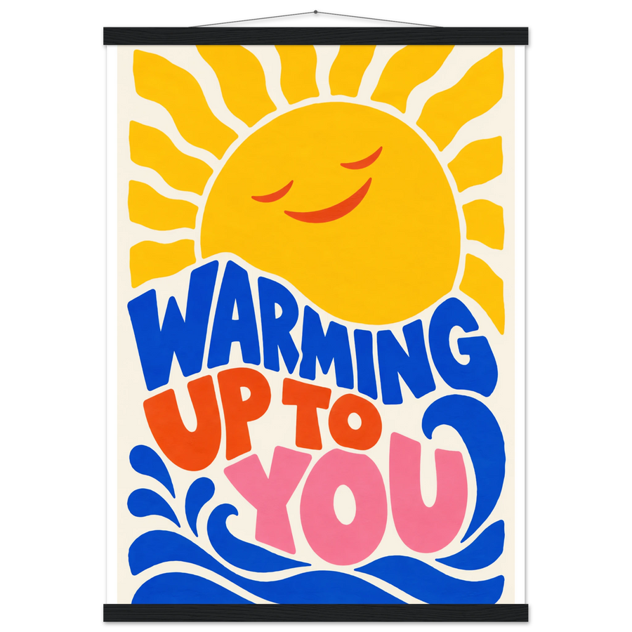 WARMING UP TO YOU, magnetic hanger, black wall hanger