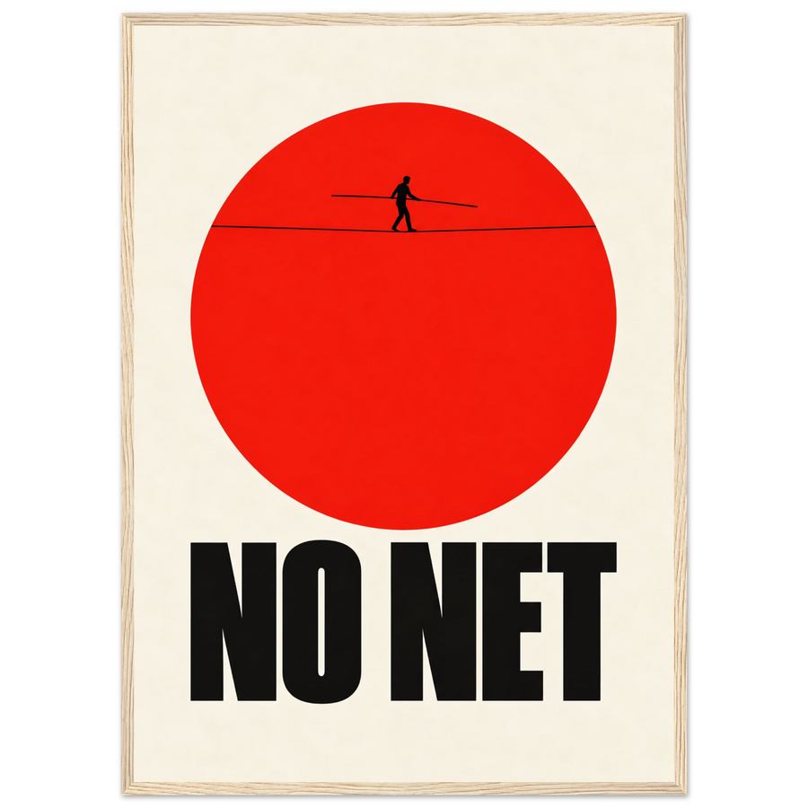 NO NET, wooden frame, wood frame