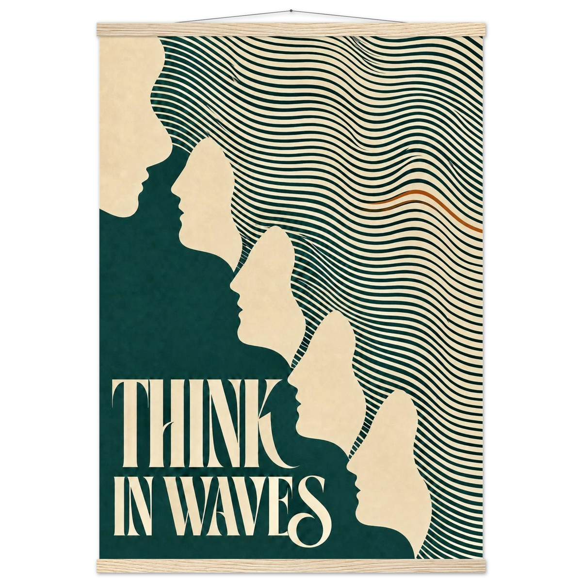 THINK IN WAVES art print, image 7