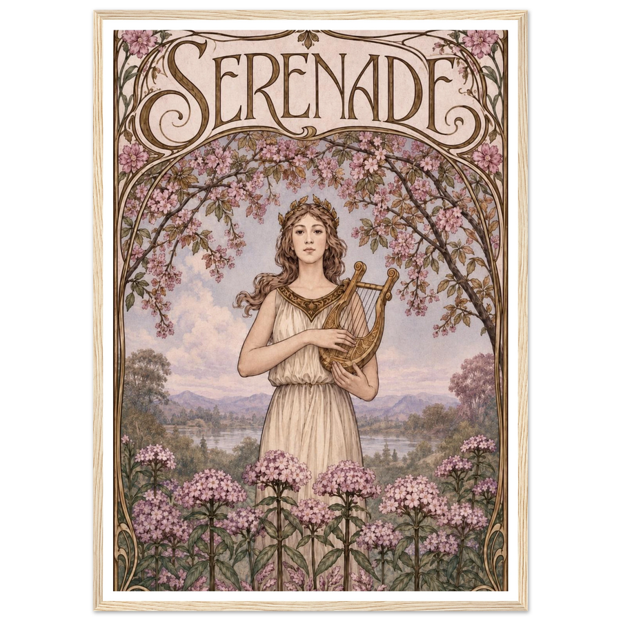 SERENADE, wooden frame, wood frame