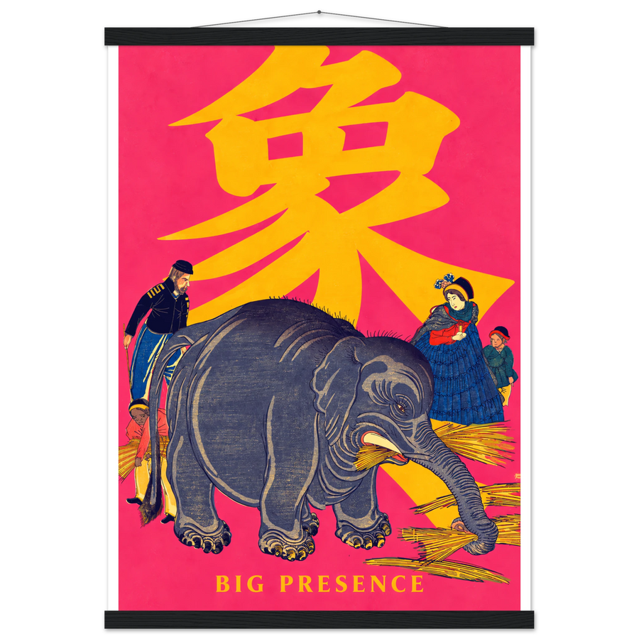 BIG PRESENCE, magnetic hanger, black wall hanger