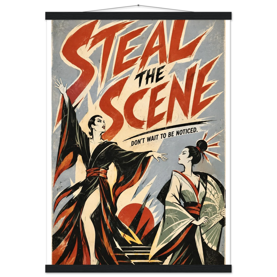 STEAL THE SCENE, magnetic hanger, black wall hanger
