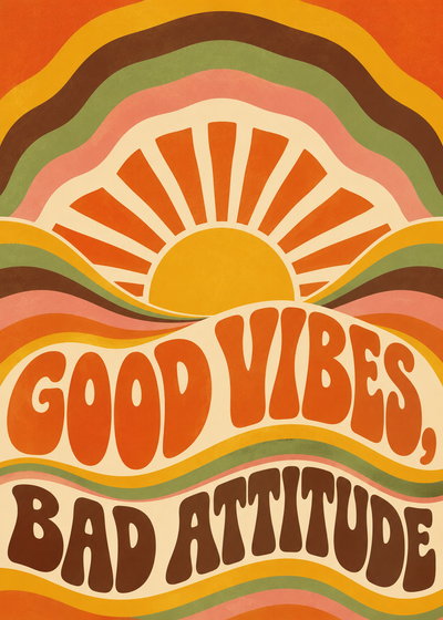 GOOD VIBES, BAD ATTITUDE